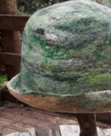 Bucket Hat Greens & Peachish