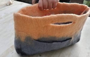 Large Clutch, HandBag, Peach, GrayBlue And Other Colors!
