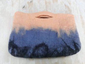 Large Clutch, HandBag, Peach, GrayBlue And Other Colors!